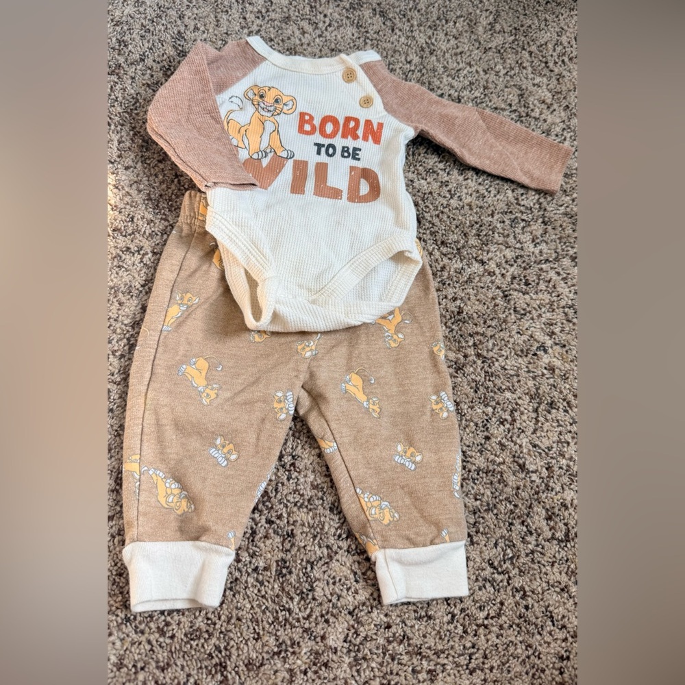 Disney Lion King Baby Outfit 0-3 Months